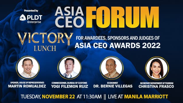ASIA CEO FORUM - VICTORY LUNCH